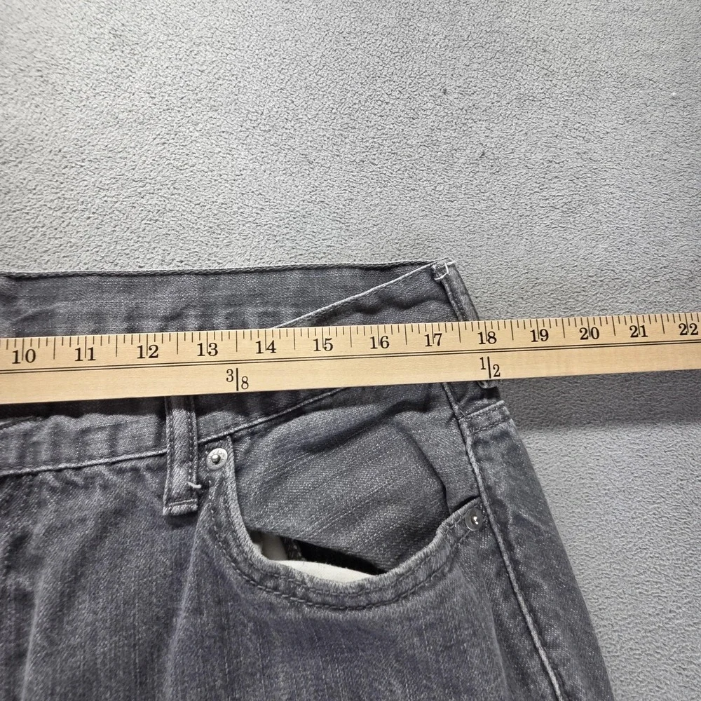 Levis 569 Jeans Mens Gray Charcoal Wash Relaxed Straight Zip Fly Fits 34x28